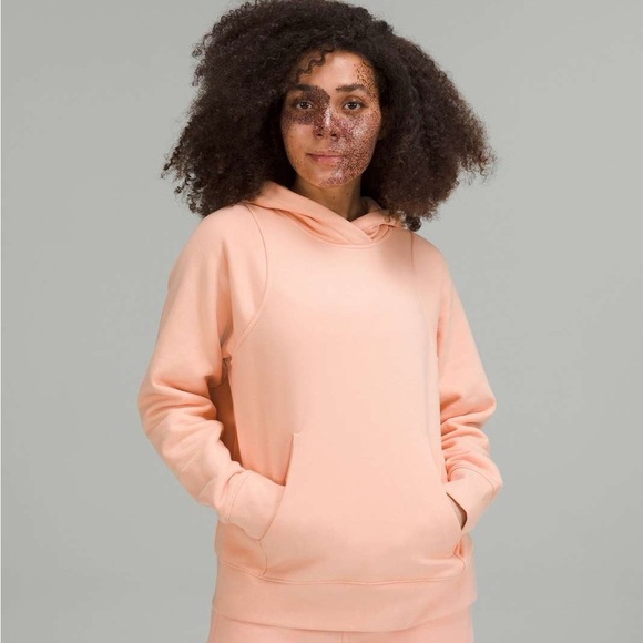 lululemon athletica Tops - Lululemon Lonugeful Hoodie in Peach Satin